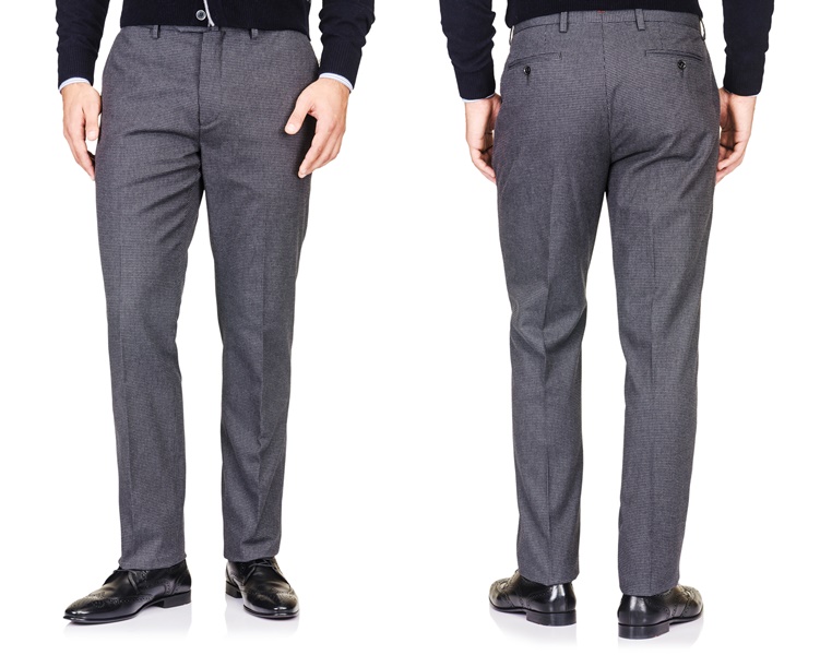 Flat front trouser